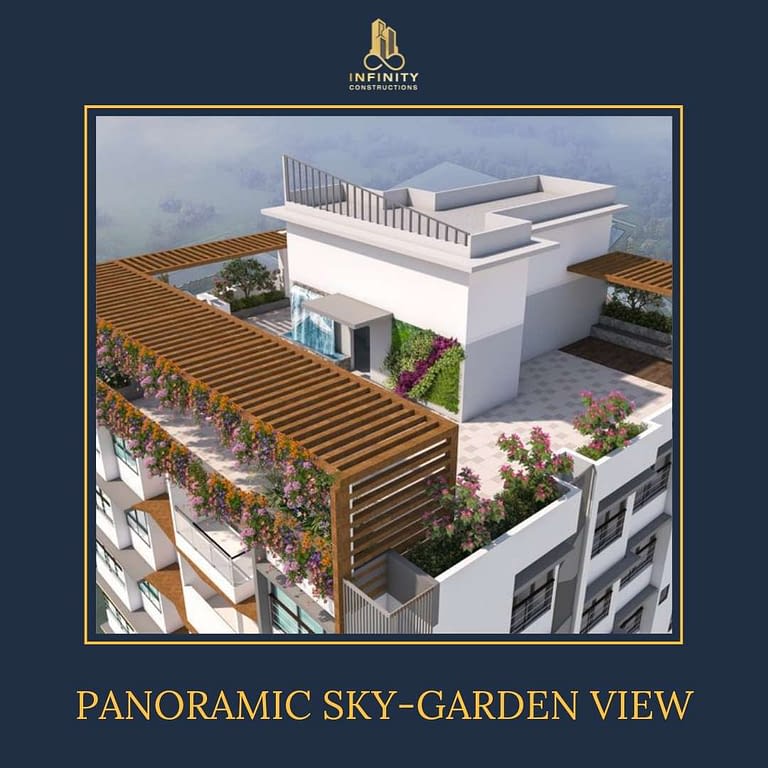 infinity constructions, siddhivinayak, panoramic sky-garden view