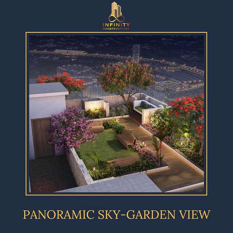 infinity constructions, paradise avenue, panoramic sky-garden view